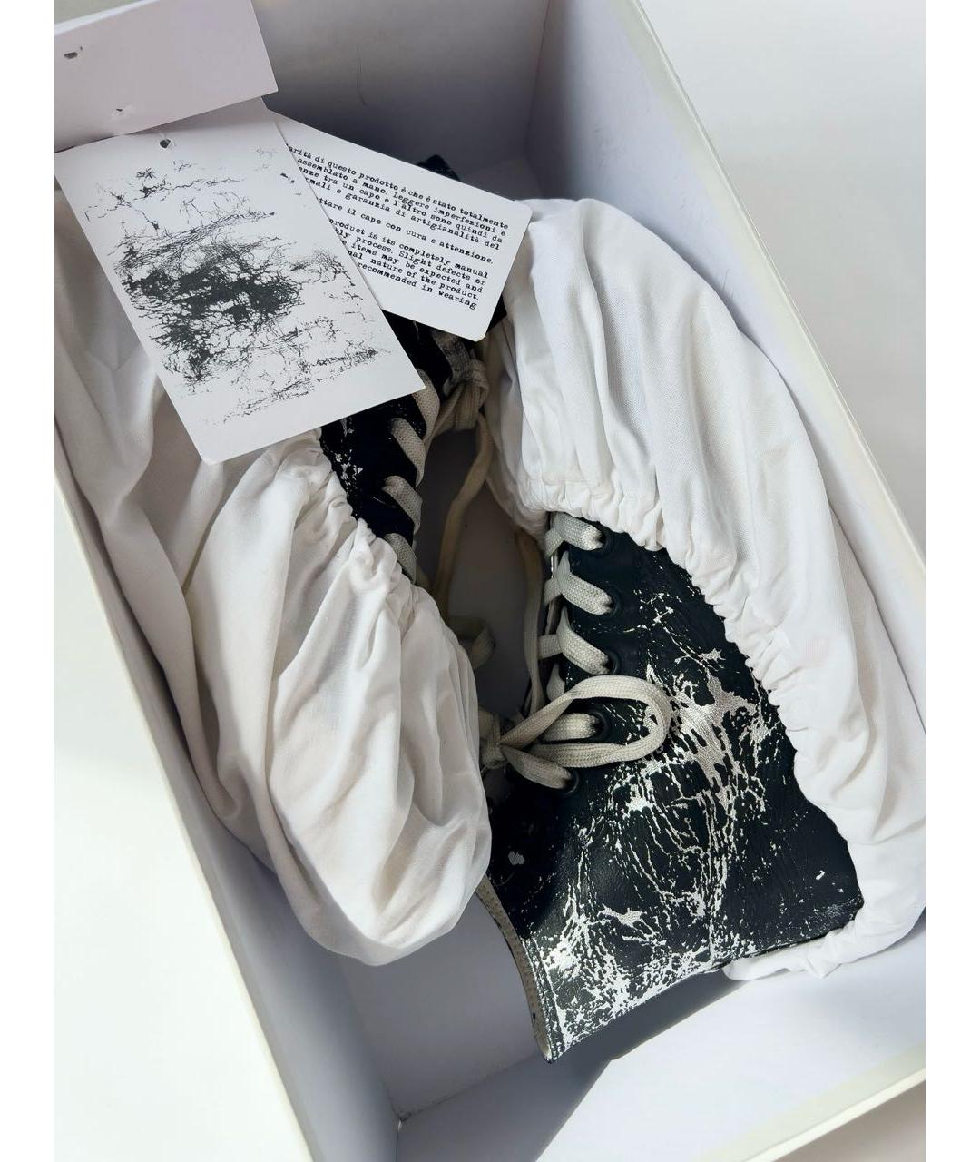 MAISON MARGIELA Черные кеды, фото 8