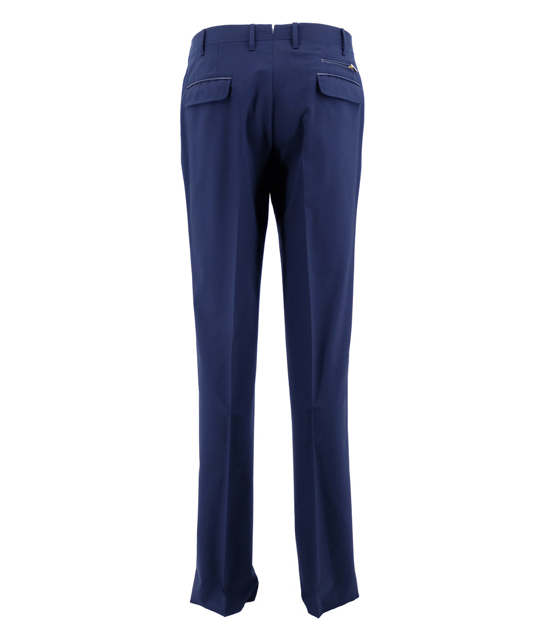 ZILLI Синие шелковые классические брюки, фото 2