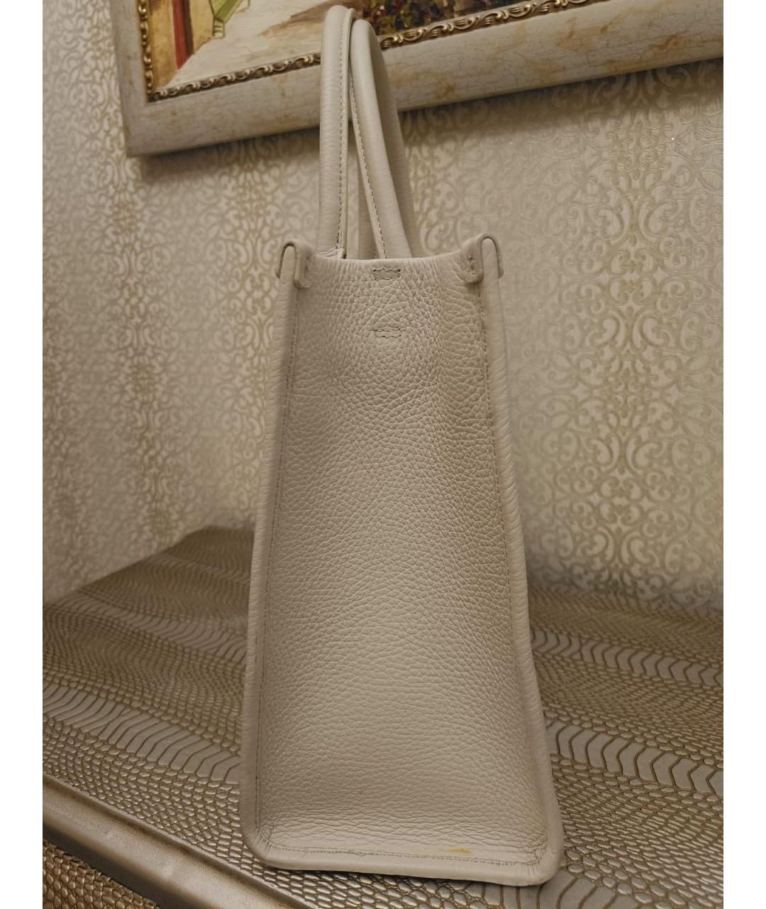 FURLA Белая кожаная сумка тоут, фото 3