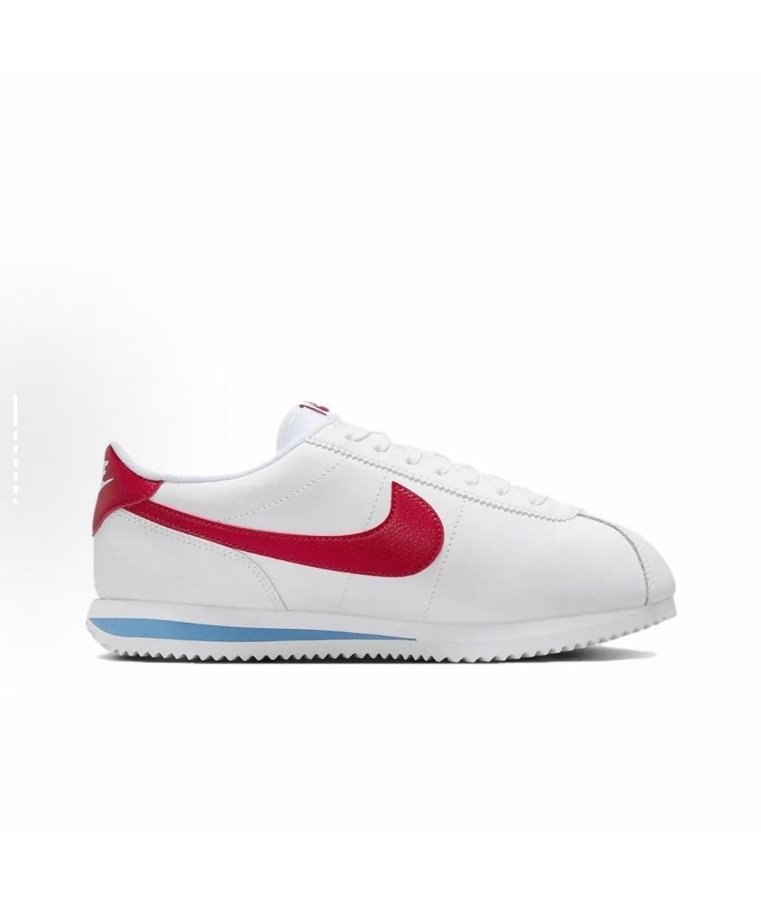 NIKE Белые замшевые низкие кроссовки / кеды, фото 2