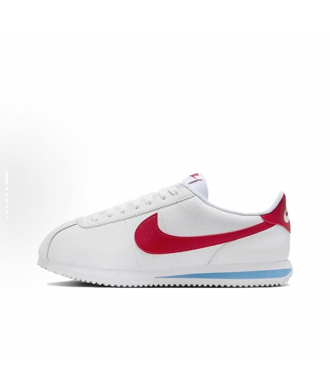 NIKE Белые замшевые низкие кроссовки / кеды, фото 5