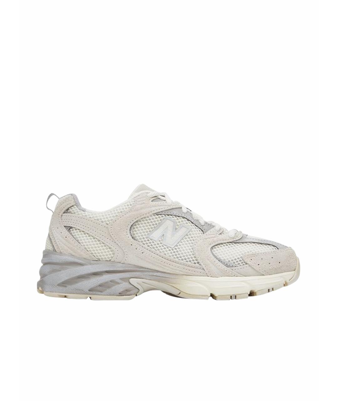 NEW BALANCE Бежевые синтетические низкие кроссовки / кеды, фото 1
