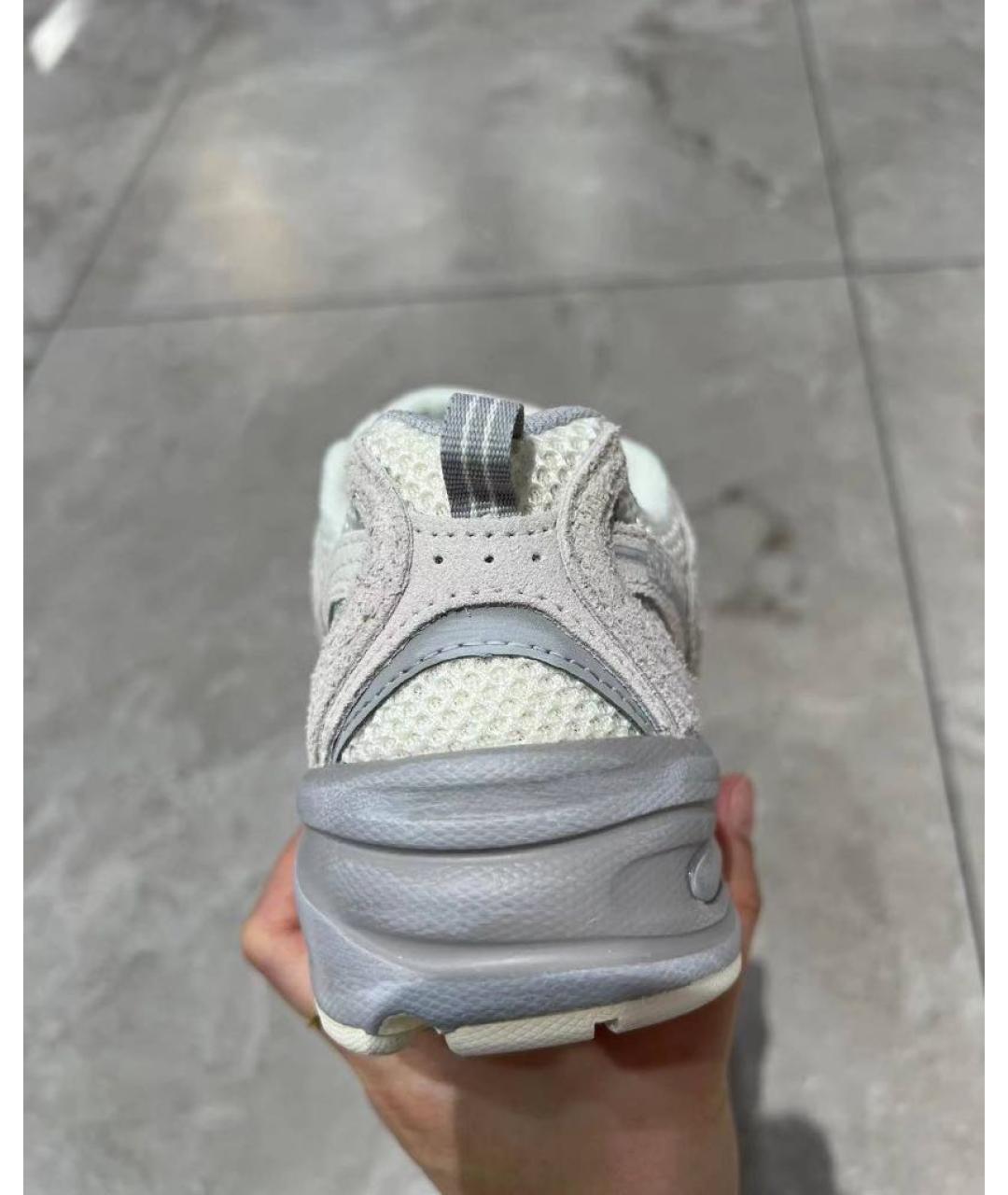 NEW BALANCE Бежевые синтетические низкие кроссовки / кеды, фото 8