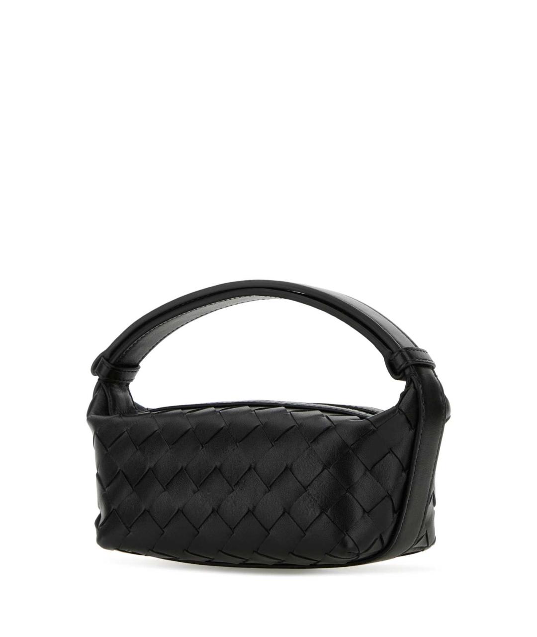 BOTTEGA VENETA Черная кожаная сумка с короткими ручками, фото 2