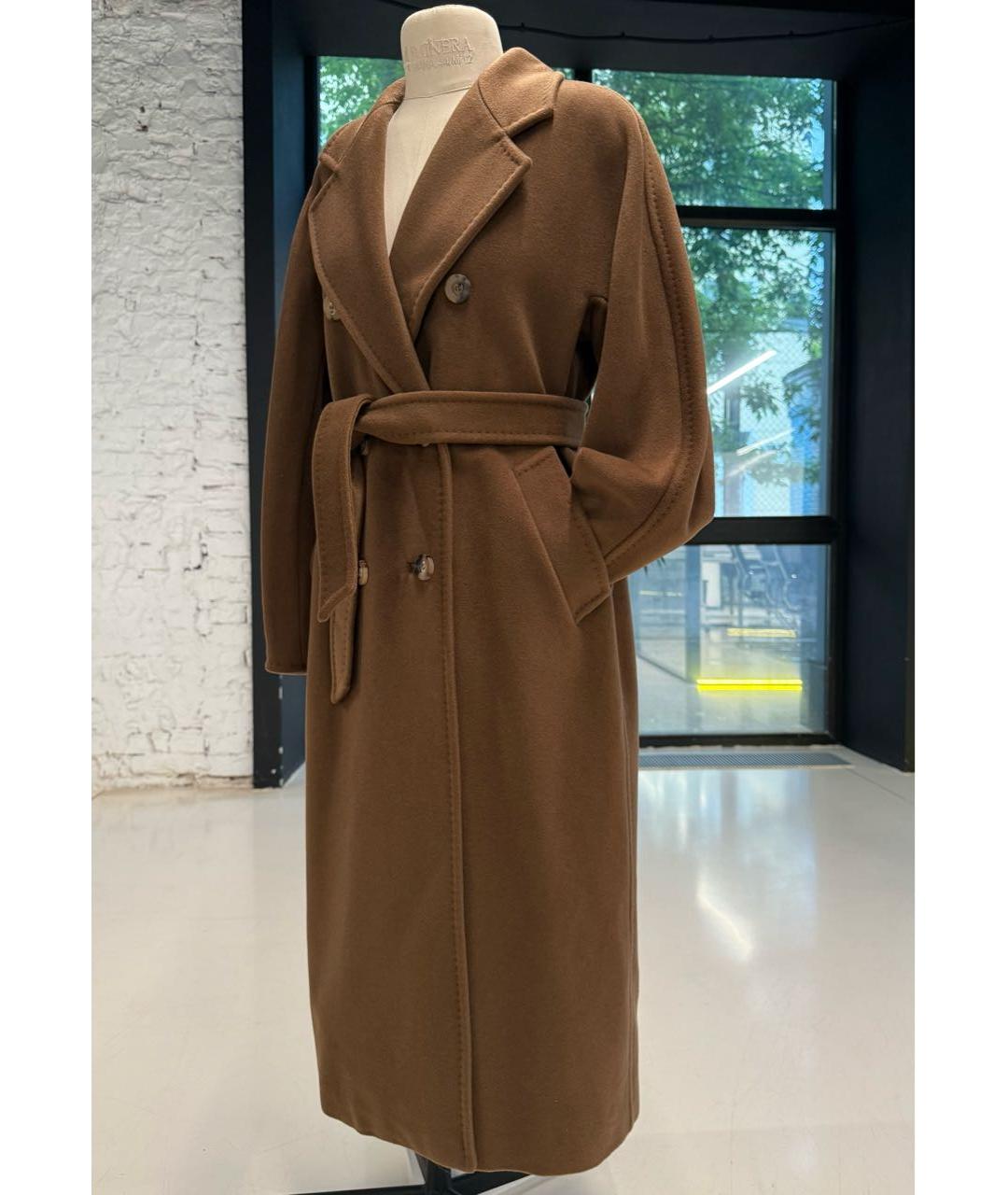 MAX MARA Коричневое шерстяное пальто, фото 5