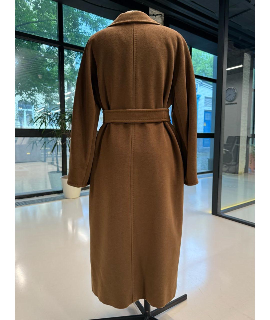 MAX MARA Коричневое шерстяное пальто, фото 2