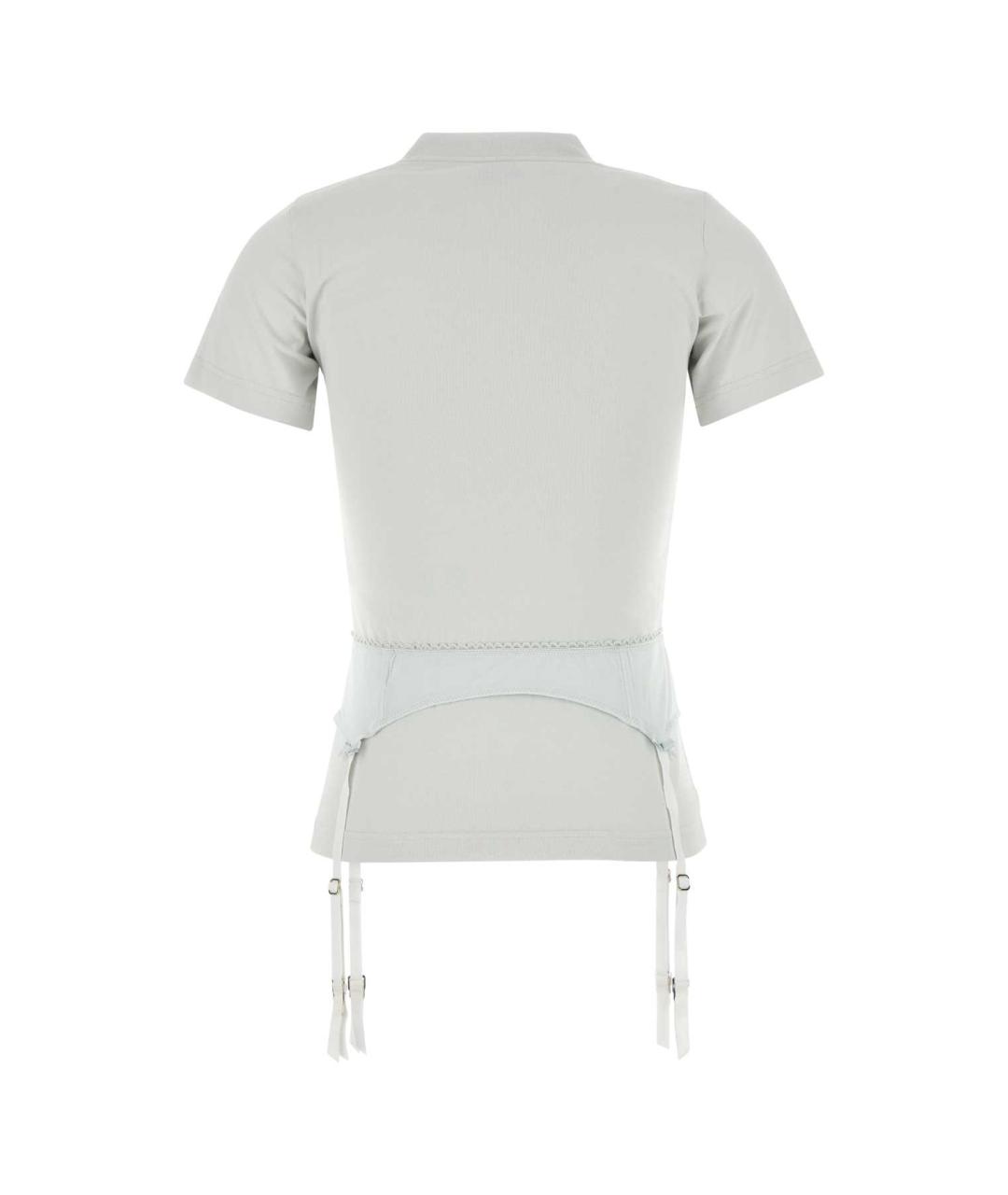 BALENCIAGA Белая хлопковая футболка, фото 2