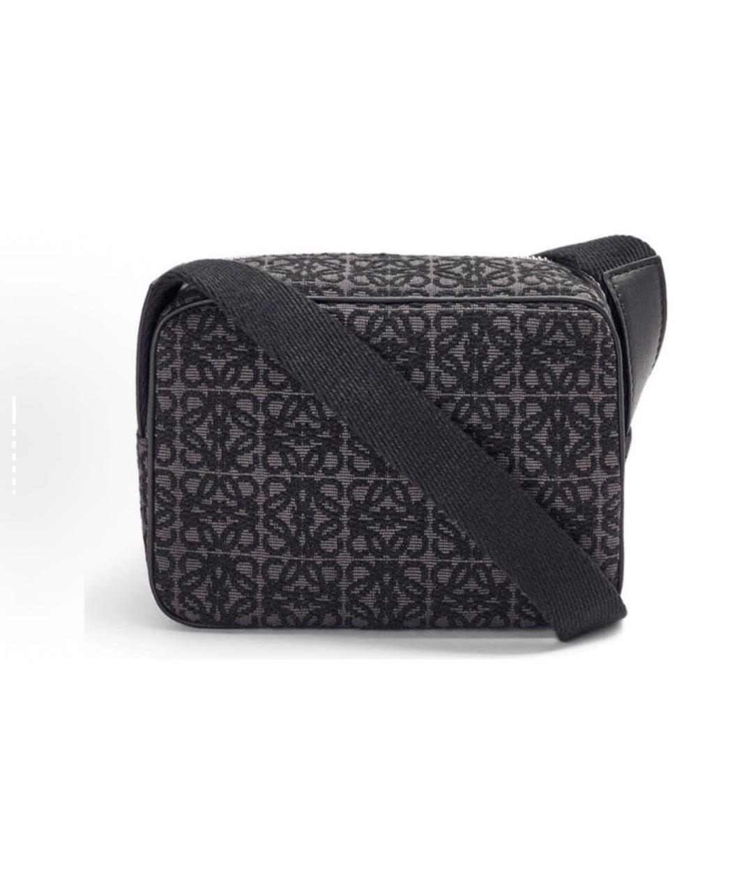 LOEWE Антрацитовая сумка на плечо, фото 4
