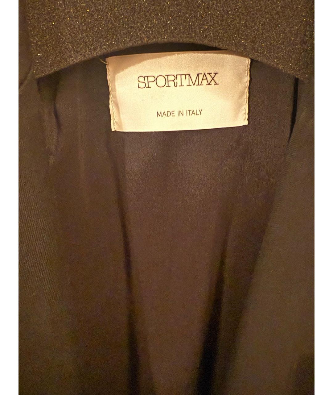 SPORTMAX Черный хлопковый жилет, фото 3