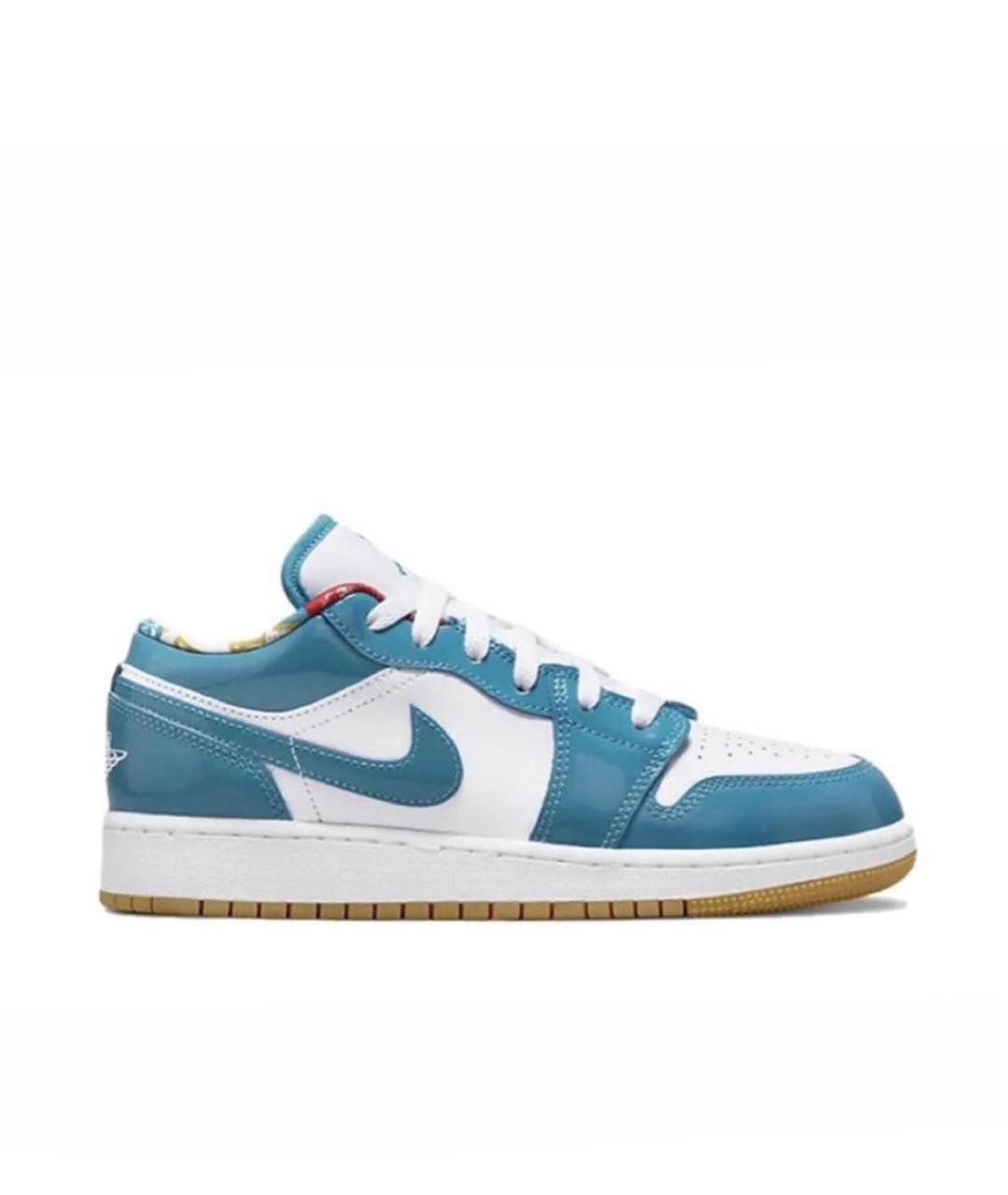 NIKE Голубые кожаные кеды, фото 9
