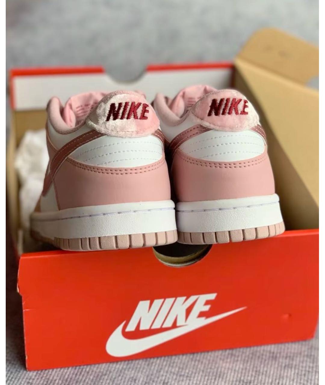 NIKE Розовые кожаные кеды, фото 5