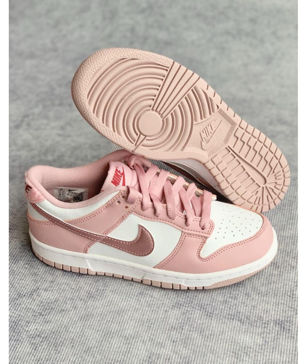 NIKE Розовые кожаные кеды, фото 7