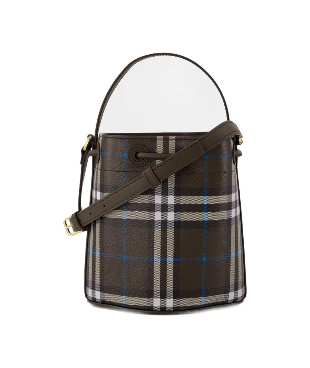 BURBERRY Коричневая сумка через плечо из искусственной кожи, фото 3
