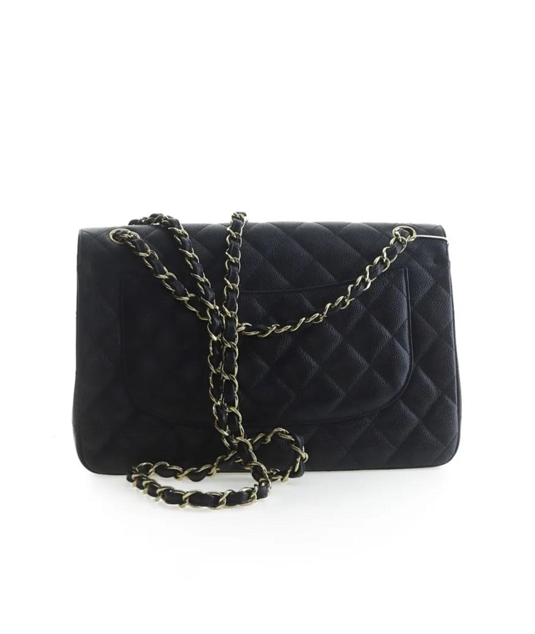 CHANEL Черная кожаная сумка тоут, фото 3