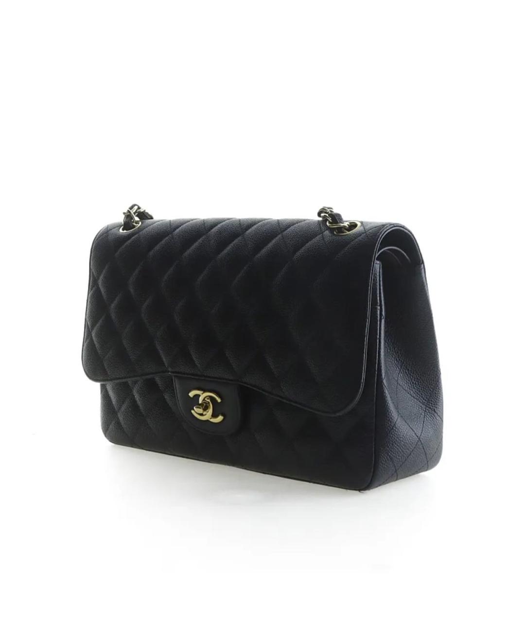 CHANEL Черная кожаная сумка тоут, фото 2