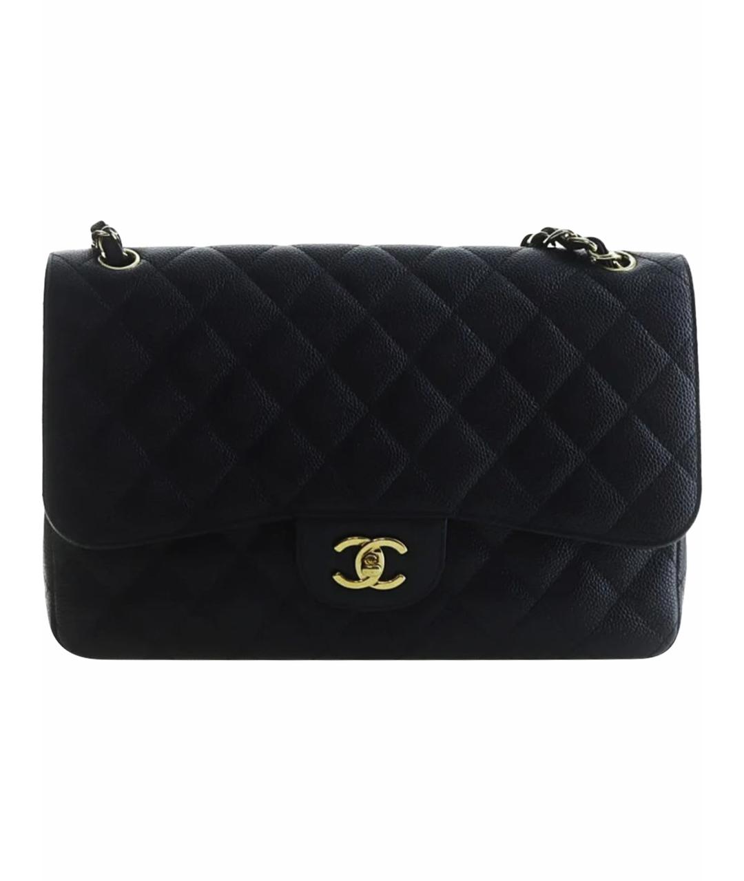 CHANEL Черная кожаная сумка тоут, фото 1
