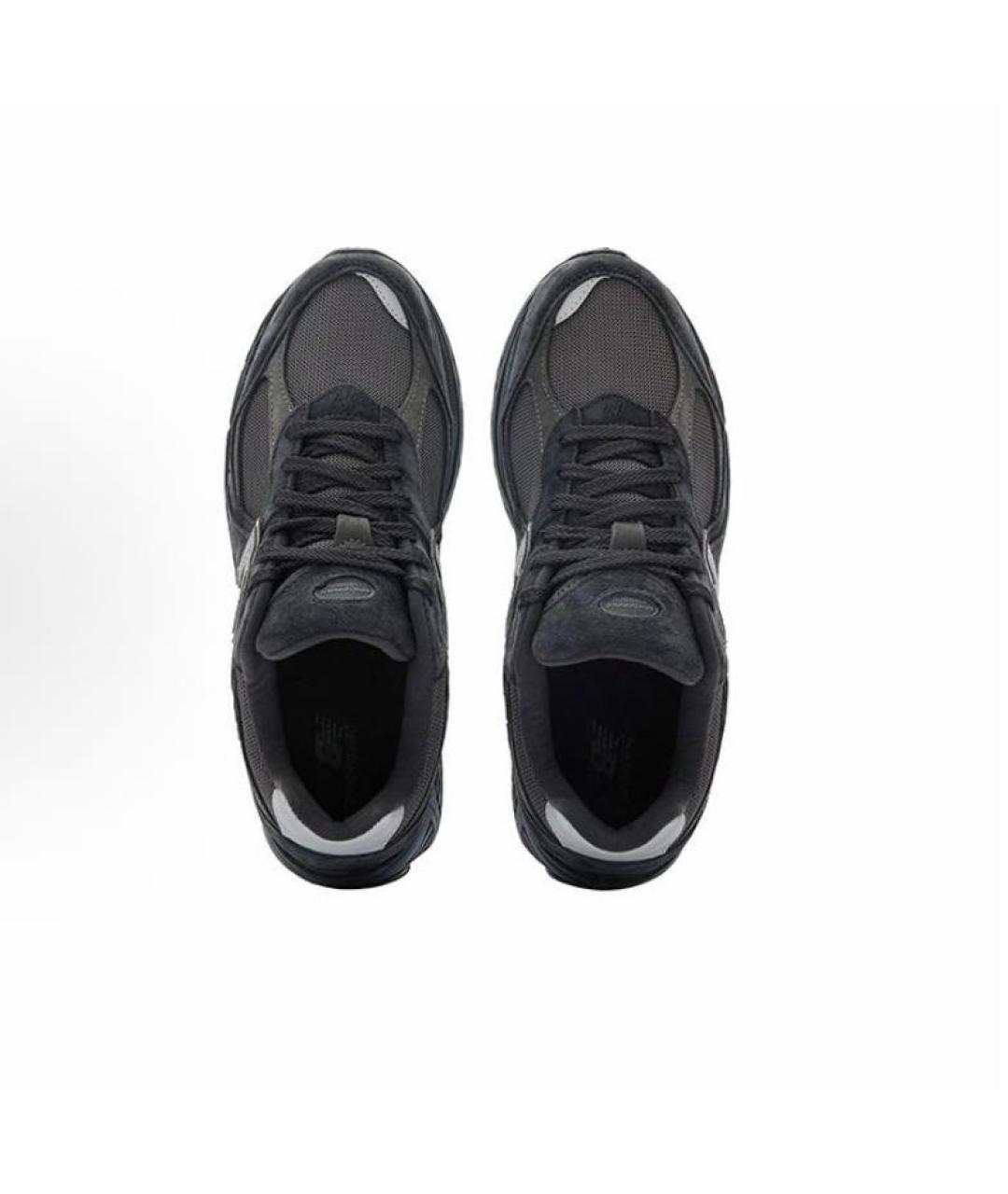 NEW BALANCE Черные низкие кроссовки / кеды из искусственной кожи, фото 3
