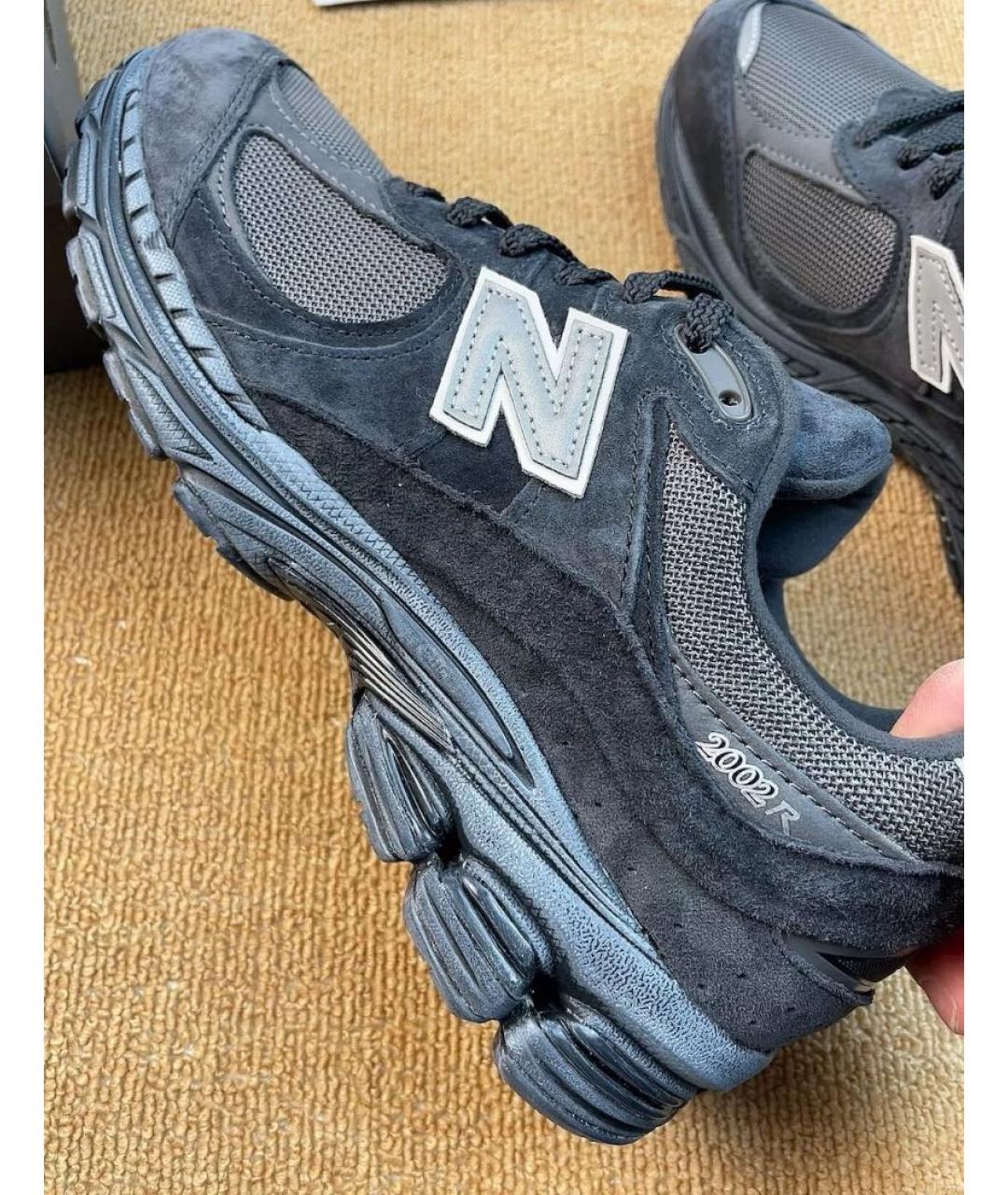 NEW BALANCE Черные низкие кроссовки / кеды из искусственной кожи, фото 6