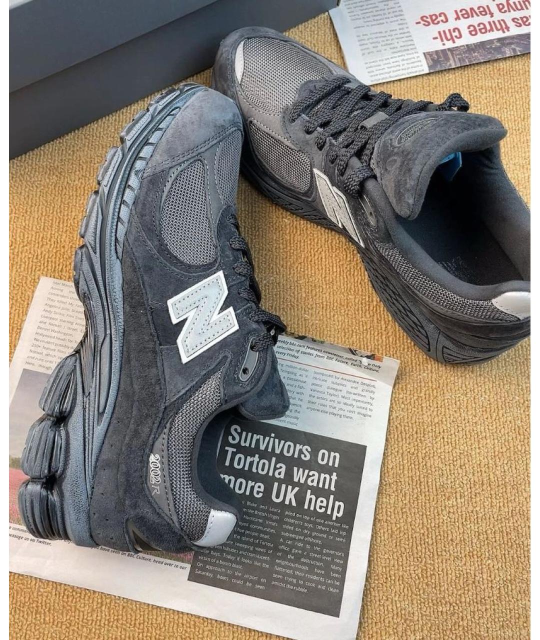 NEW BALANCE Черные низкие кроссовки / кеды из искусственной кожи, фото 5