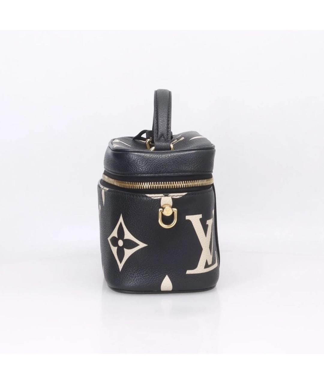 LOUIS VUITTON Черная кожаная сумка с короткими ручками, фото 2