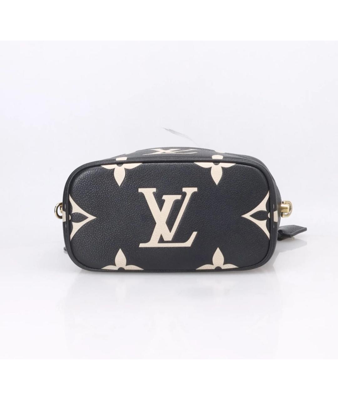 LOUIS VUITTON Черная кожаная сумка с короткими ручками, фото 6