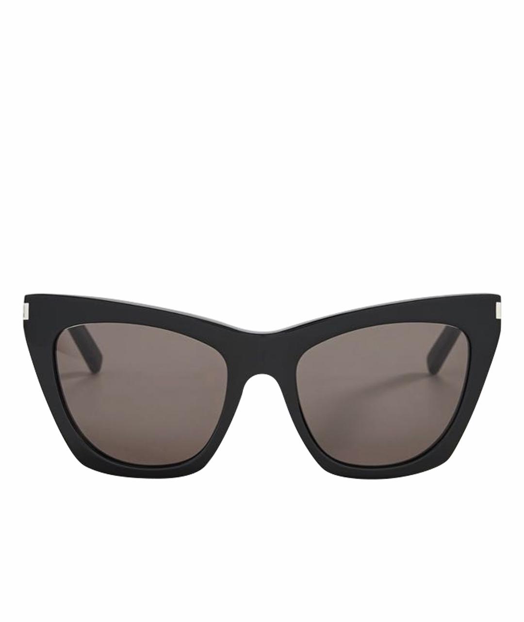 SAINT LAURENT Черные пластиковые солнцезащитные очки, фото 1