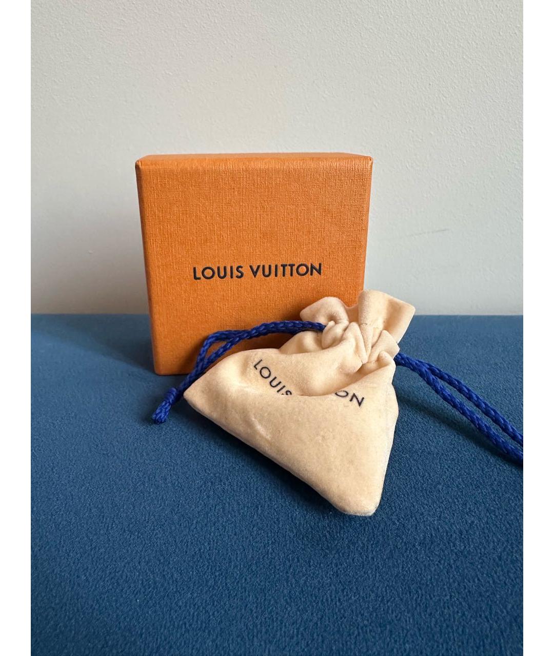 LOUIS VUITTON Золотые металлические серьги, фото 6