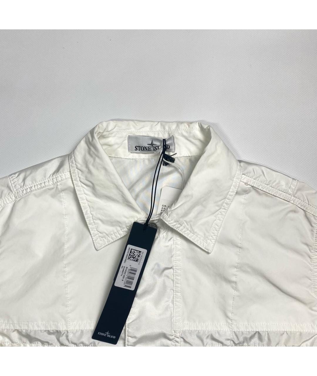 STONE ISLAND Белая куртка, фото 4