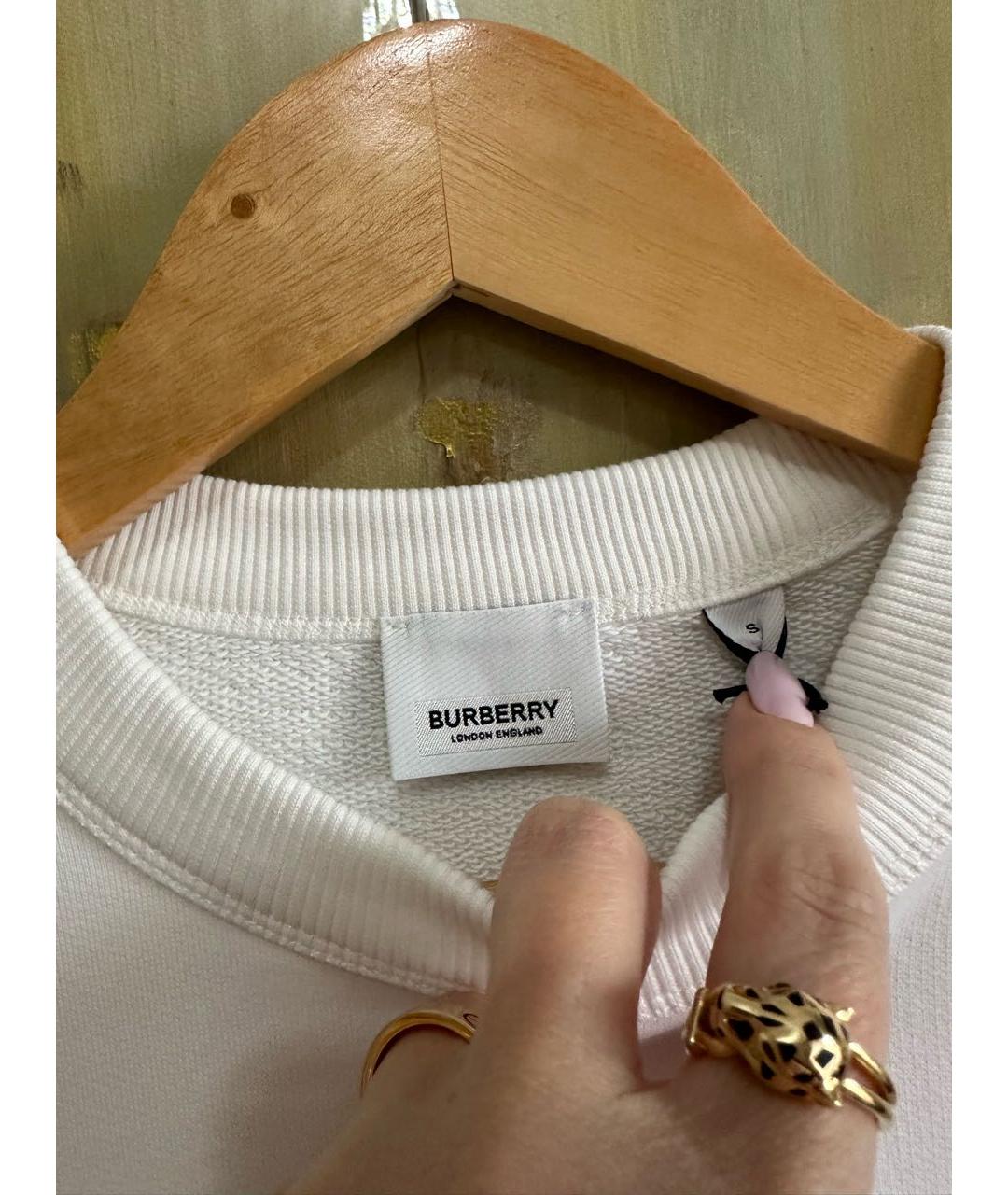 BURBERRY Белое хлопковое платье, фото 2
