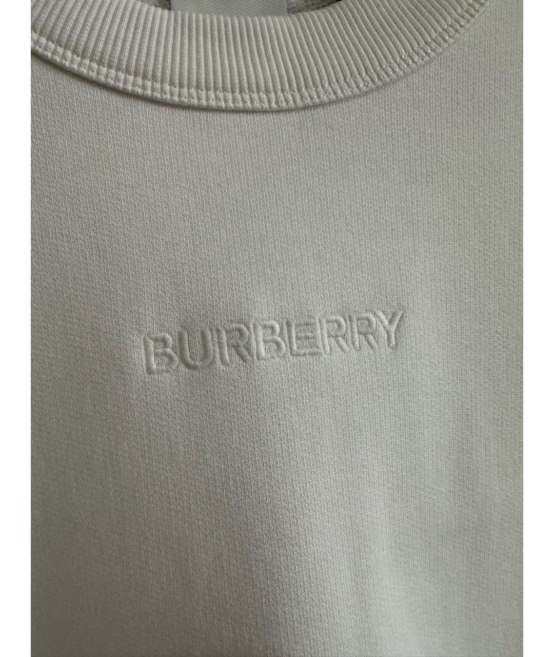 BURBERRY Белое хлопковое платье, фото 3