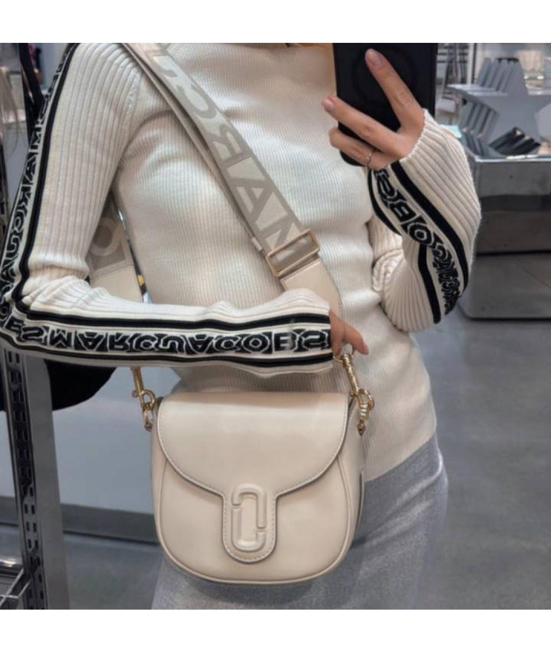 MARC JACOBS Бежевая кожаная сумка через плечо, фото 8