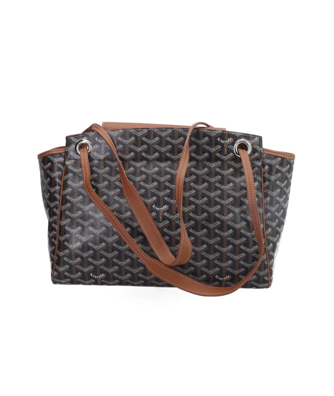 GOYARD Коричневая кожаная сумка через плечо, фото 3