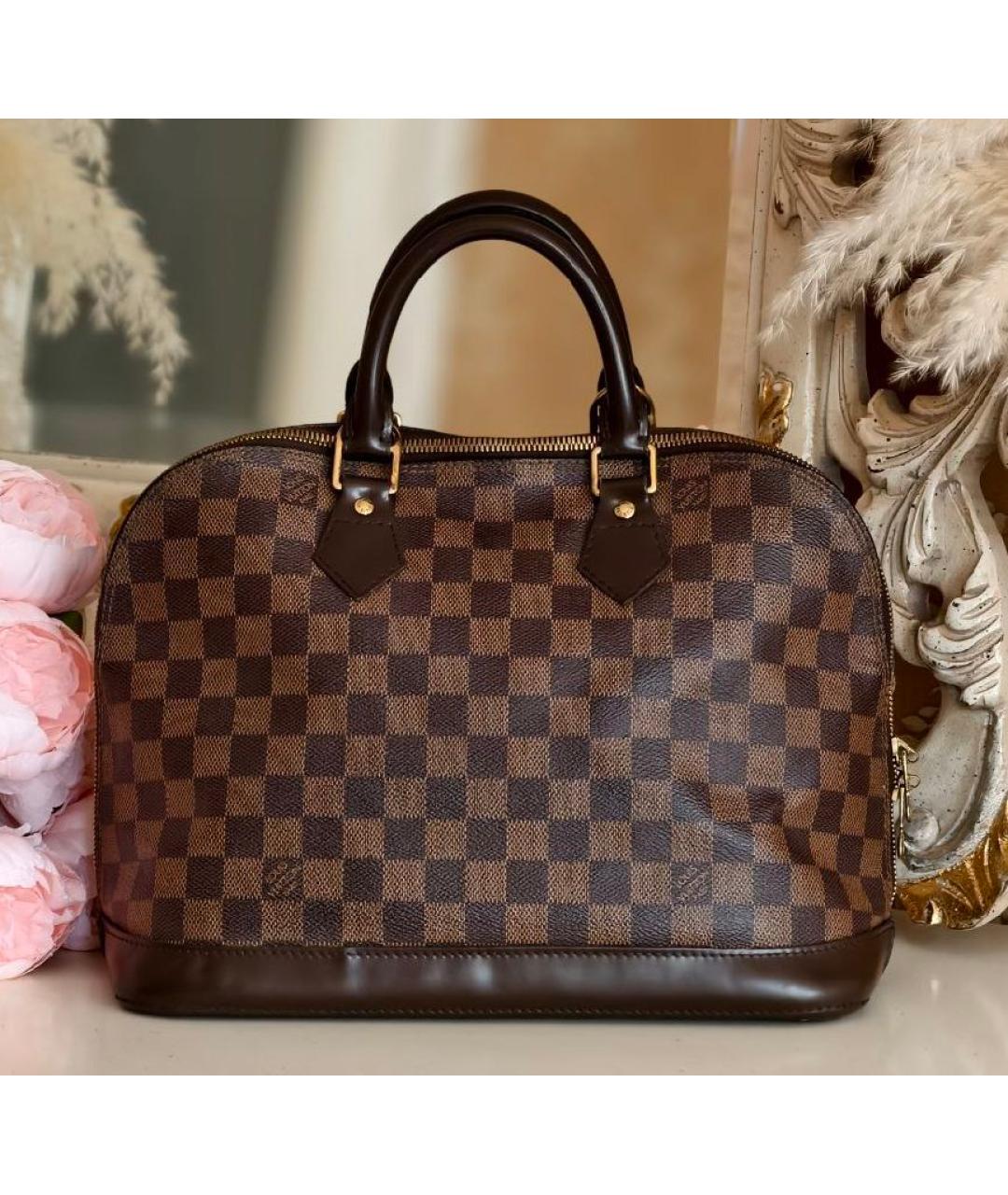LOUIS VUITTON Коричневая сумка с короткими ручками, фото 8