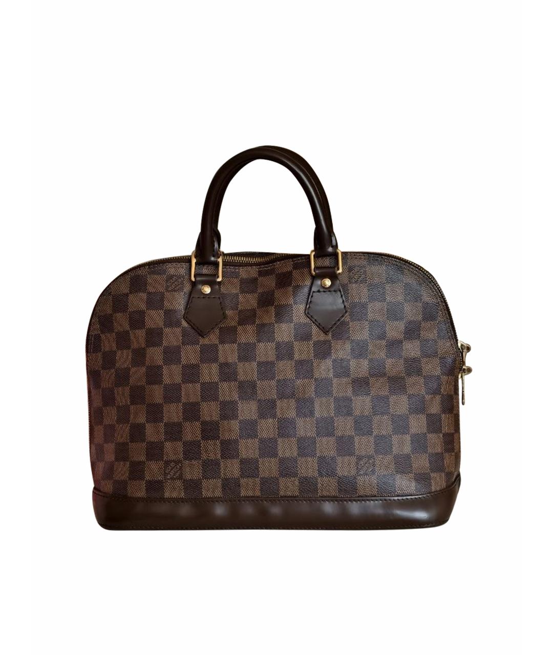 LOUIS VUITTON Коричневая сумка с короткими ручками, фото 1