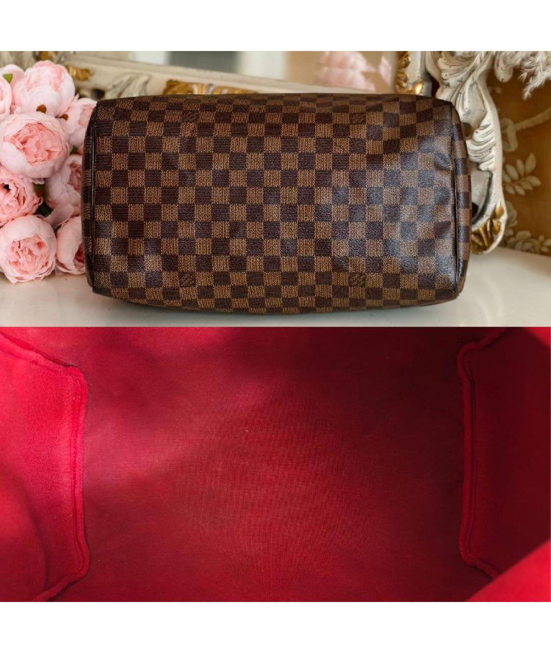 LOUIS VUITTON Коричневая сумка с короткими ручками, фото 7