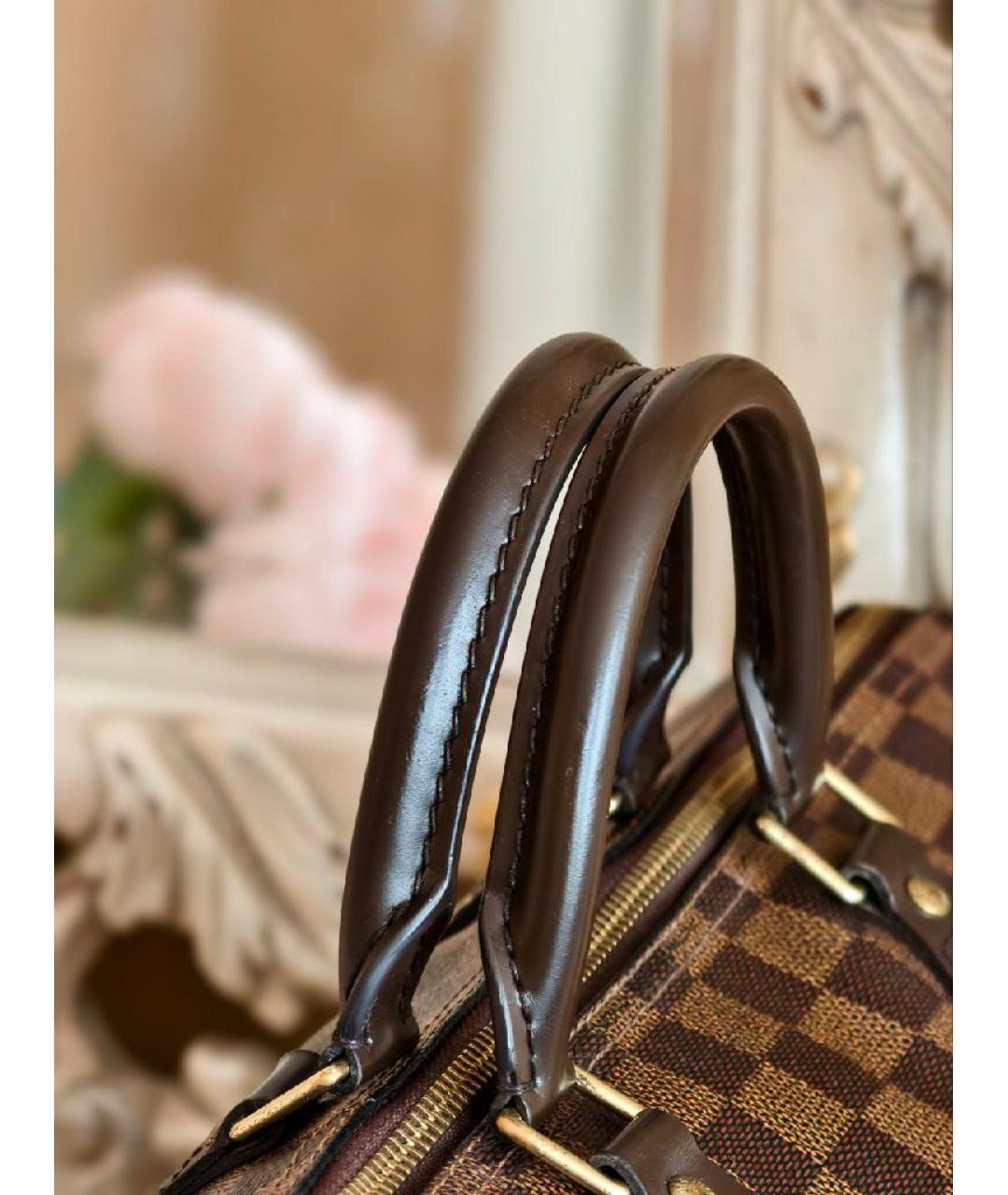 LOUIS VUITTON Коричневая сумка с короткими ручками, фото 6
