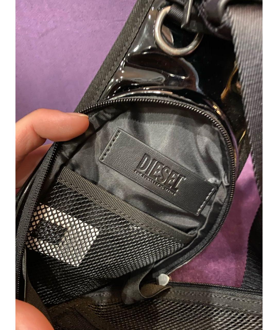 DIESEL Черная поясная сумка, фото 4