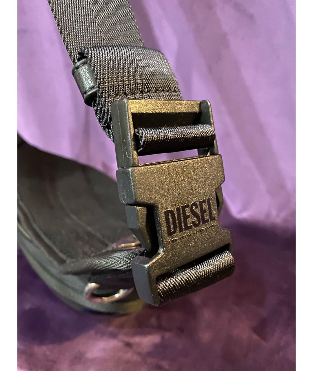 DIESEL Черная поясная сумка, фото 5