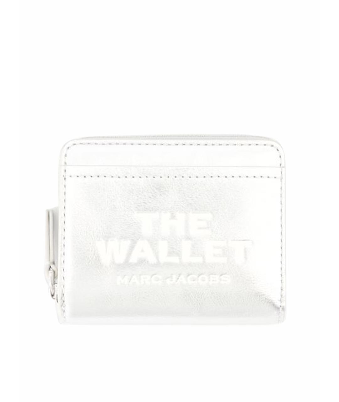 MARC JACOBS Серебрянный кожаный кошелек, фото 1