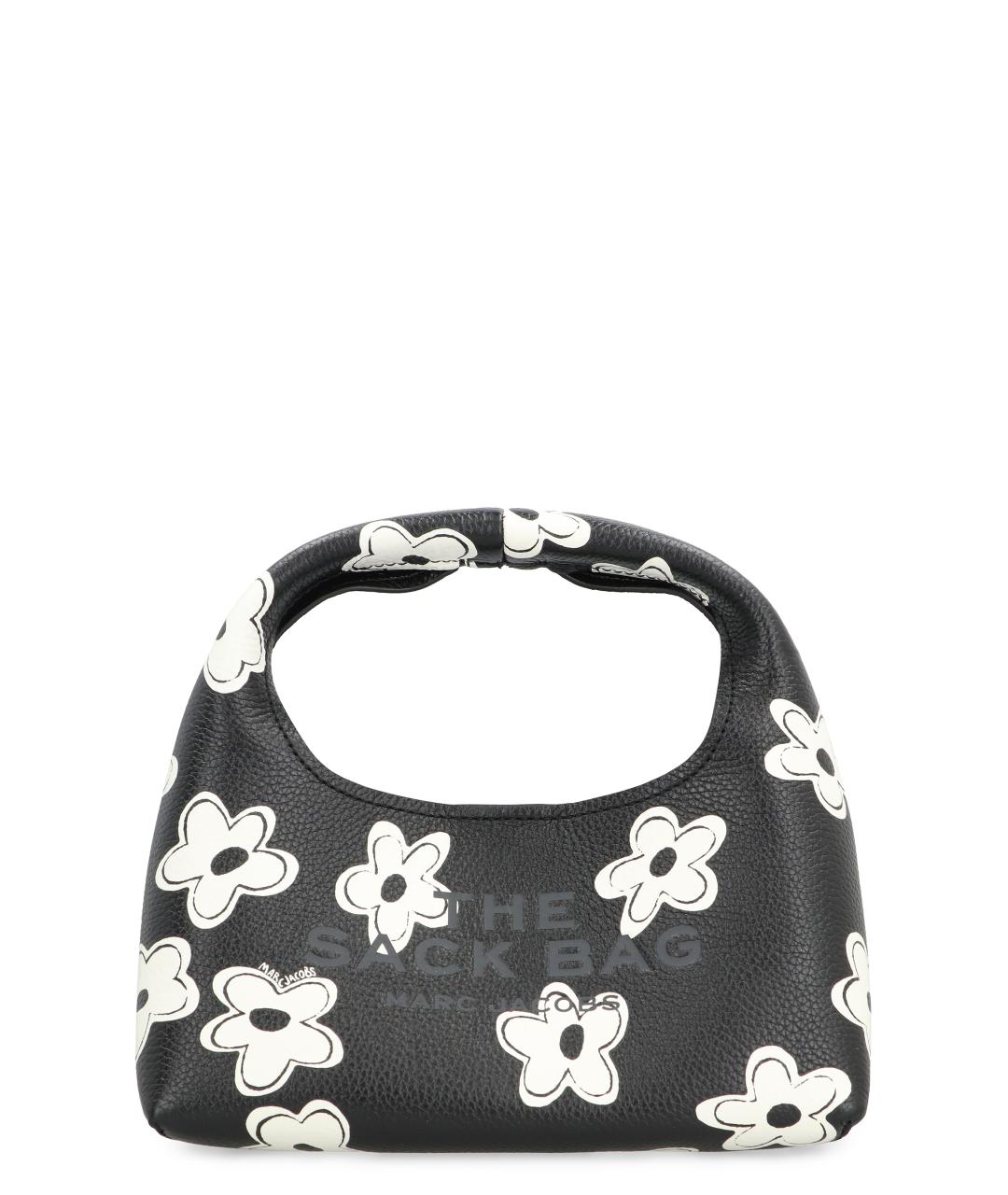 MARC JACOBS Черная кожаная сумка с короткими ручками, фото 1