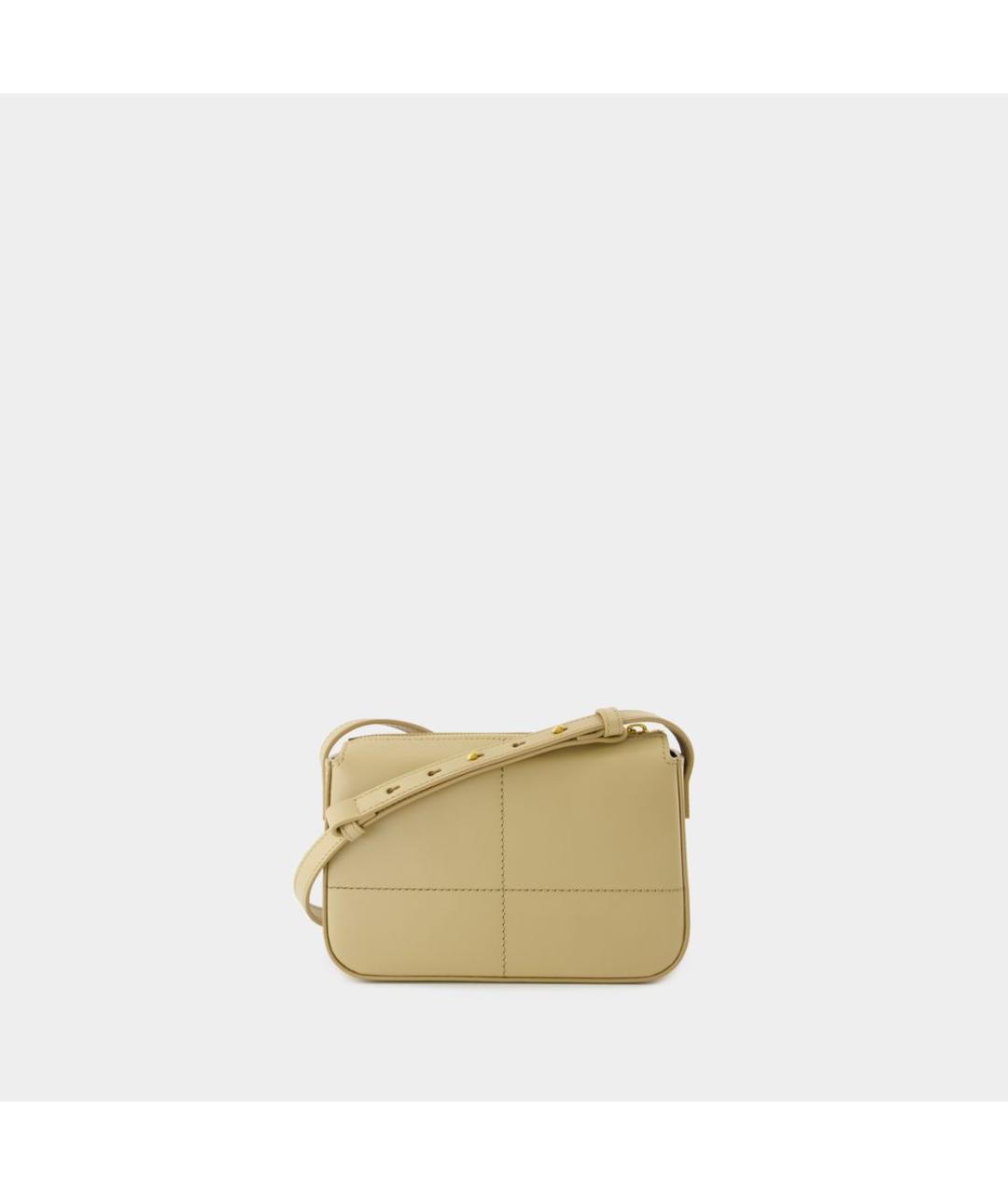 BURBERRY Желтая кожаная сумка через плечо, фото 3