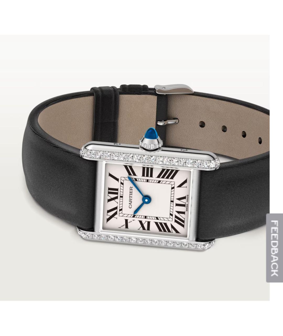 CARTIER Черные часы, фото 2