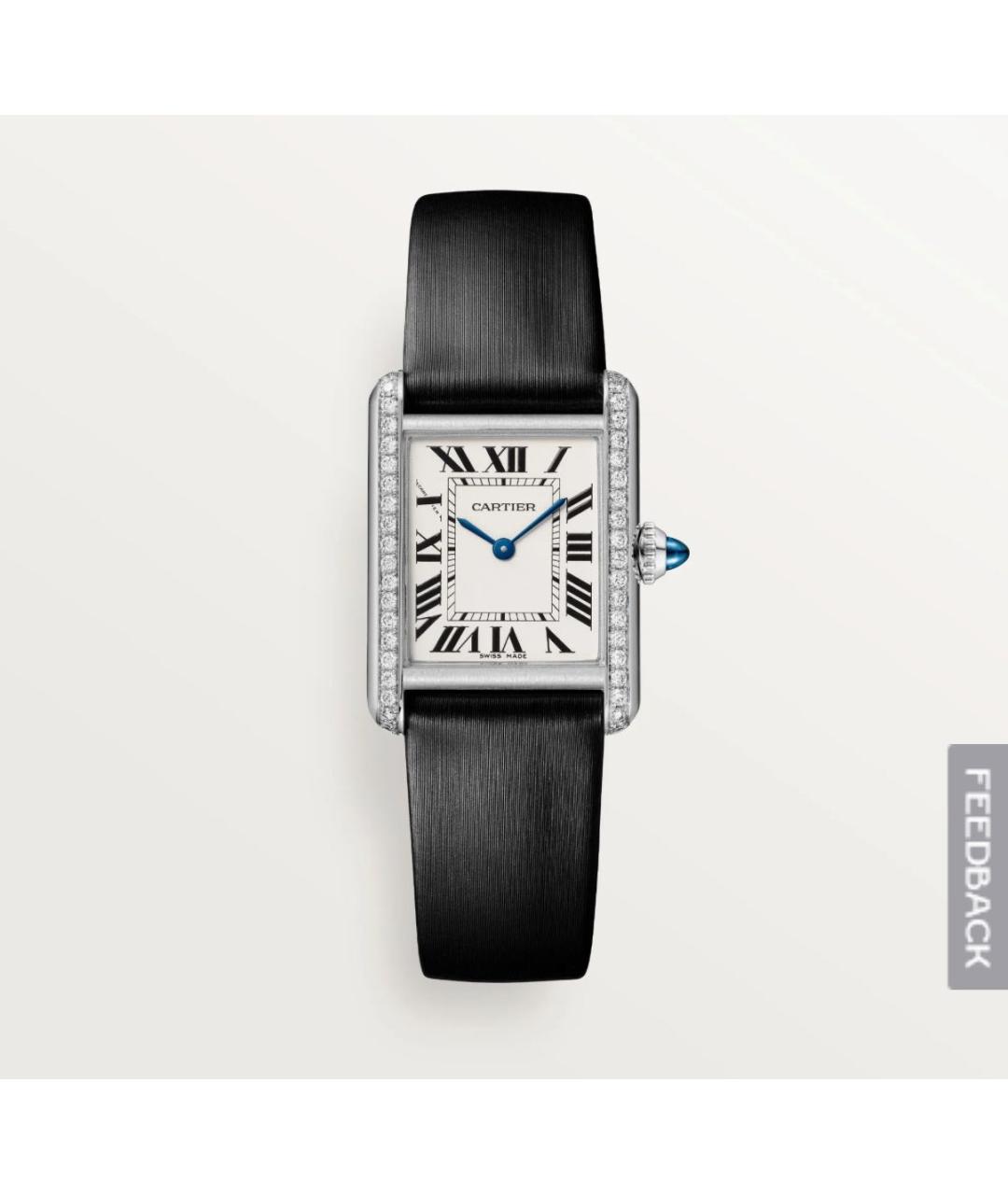 CARTIER Черные часы, фото 3