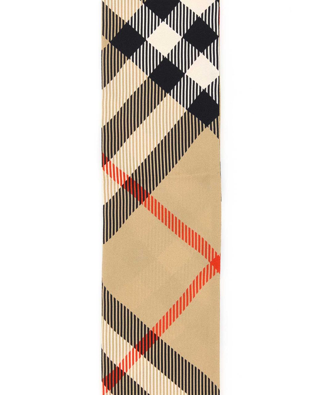 BURBERRY Бежевый шелковый шарф, фото 3