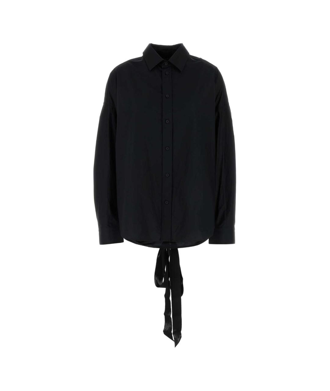 BALENCIAGA Черная хлопковая рубашка, фото 1