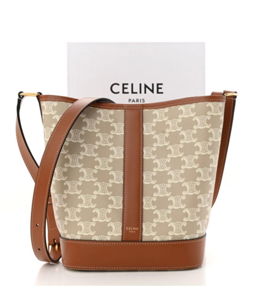 CELINE Бежевая сумка тоут, фото 5