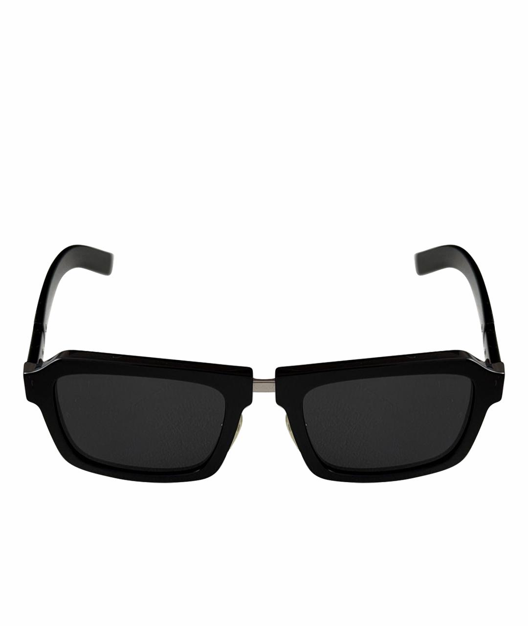 PRADA Черные пластиковые солнцезащитные очки, фото 1