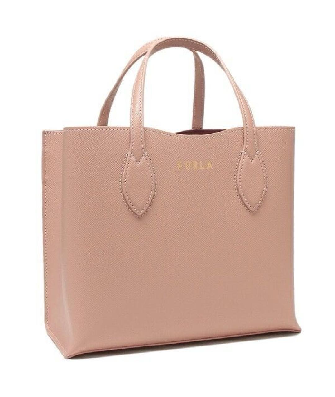 FURLA Бежевая кожаная сумка тоут, фото 2