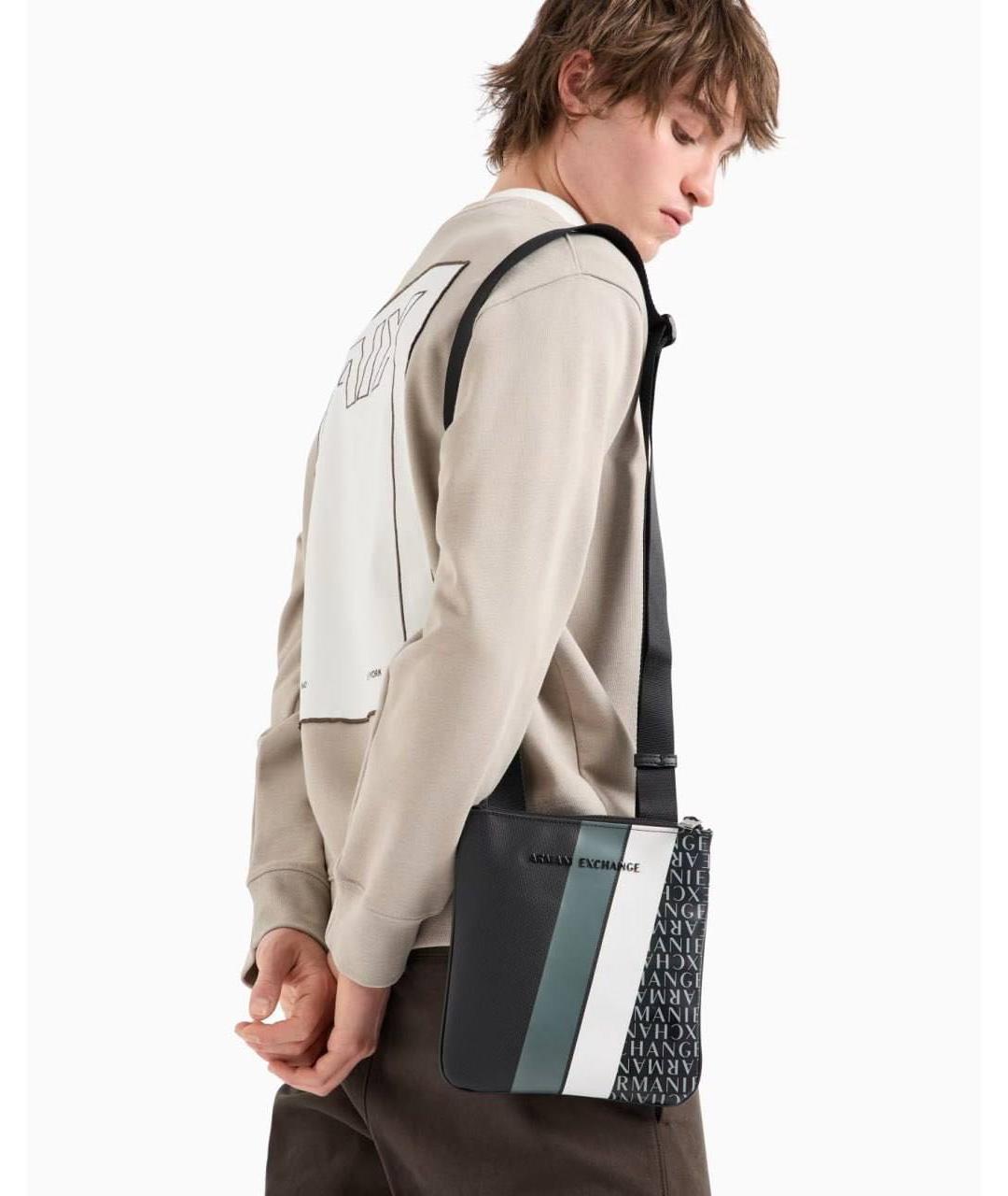 ARMANI EXCHANGE Черная сумка на плечо, фото 5
