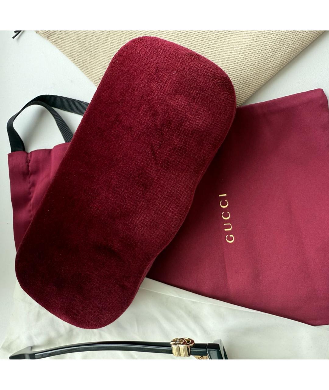 GUCCI Черные пластиковые солнцезащитные очки, фото 4